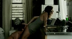 Allison Williams getting her ass eaten on HBO's GIRLS during motorboating scene'